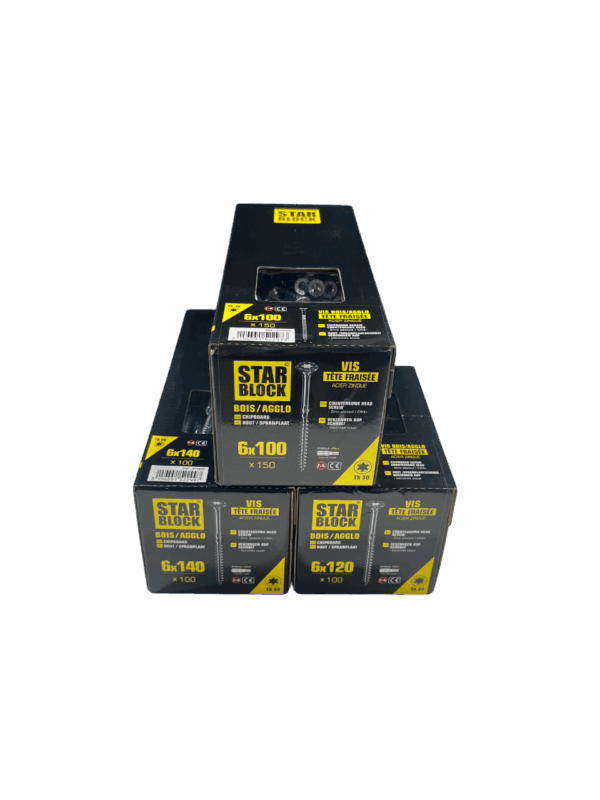 Boite de vis acier Starblock
