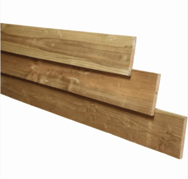 Planche douglas marron finement scié